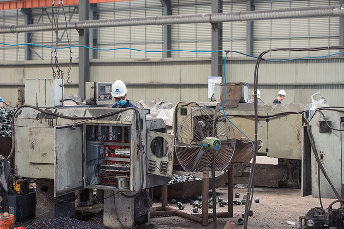 北碚网架配件-锥头加工车间